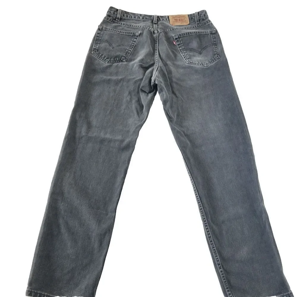 Vintage Levi’s 550‎ Black Y2k Jeans Paper Tag. Made In 2000. Men’s 36x34